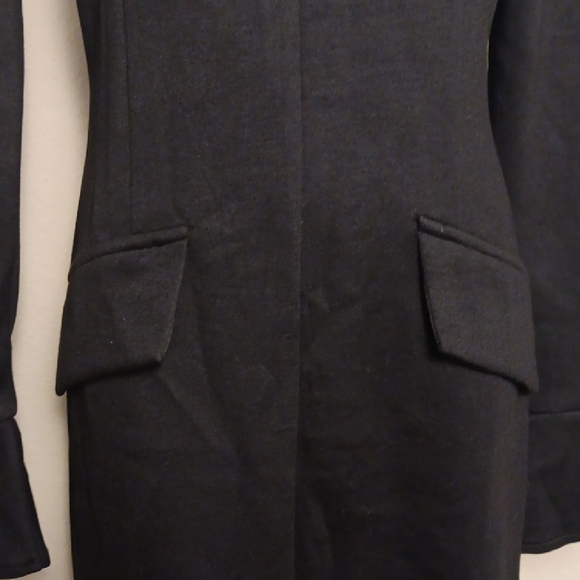 NWT! Black Bell Sleeve Asymmetrical Cocktail Dress - Picture 6 of 13